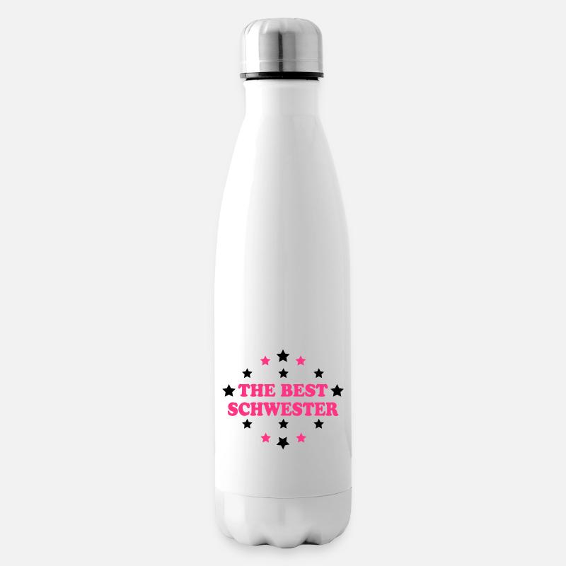 The best schwester - Isolierflasche - Weiß