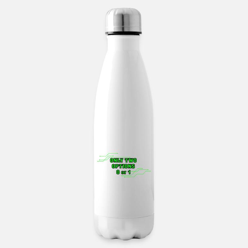 computer science - Insulated Water Bottle - white