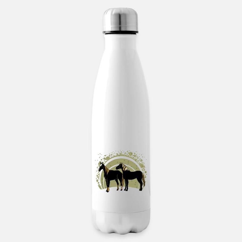 Die Pferde - Isolierflasche - Weiß