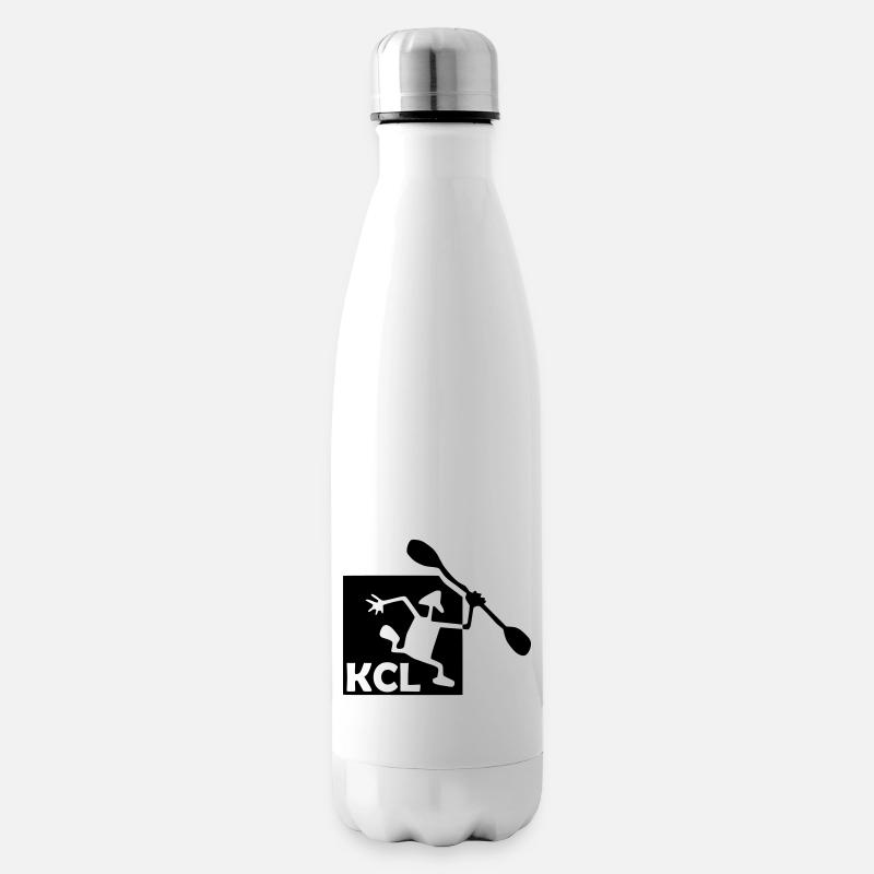 KCL Logo schwarz - Isolierflasche - Weiß