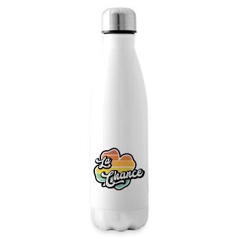 luck - clover color - lucky charm - Insulated Water Bottle - white - Right