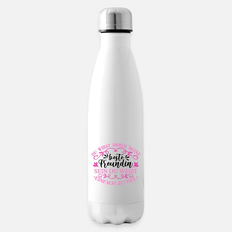 Partnerlook Beste Freundinnen - Isolierflasche - Weiß