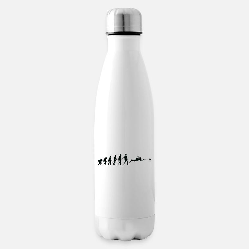 Evolution Mann Taucher - Isolierflasche - Weiß