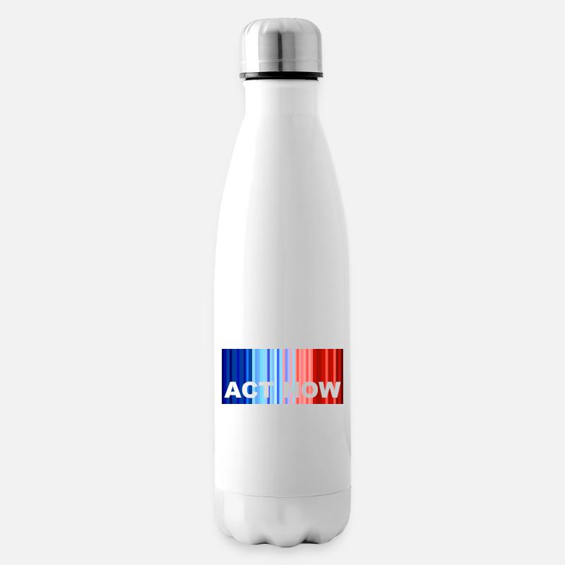 ActNow Klimawandel - Isolierflasche - Weiß