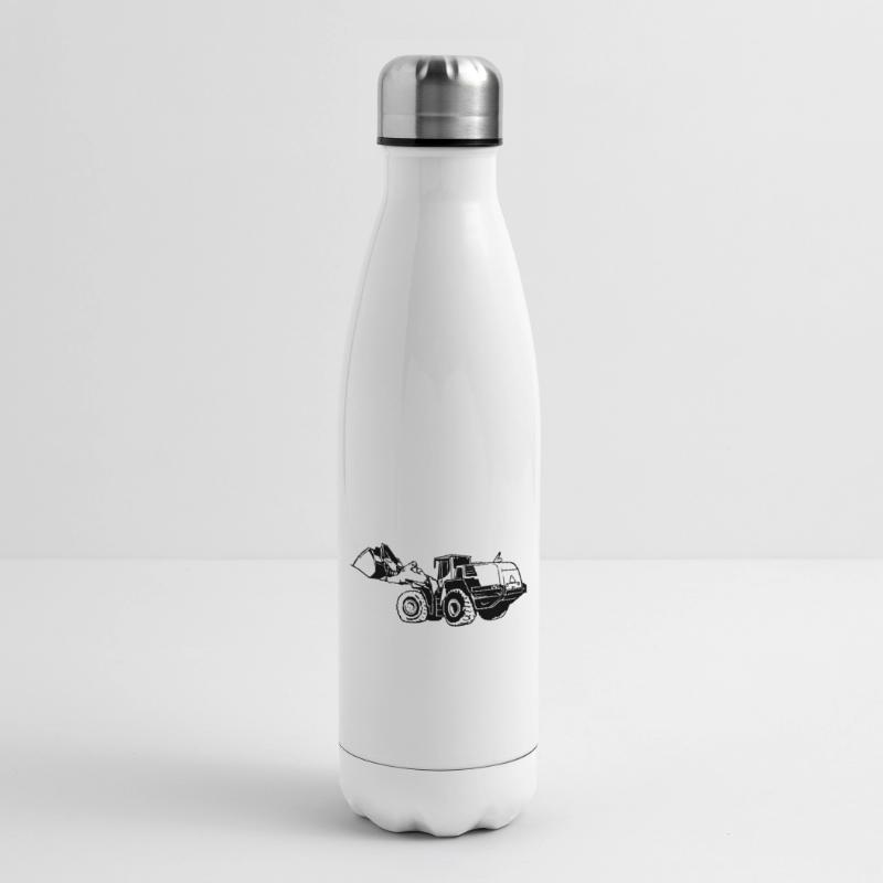 Loading machine Silhouette wheel loader quarry Insulated Water Bottle