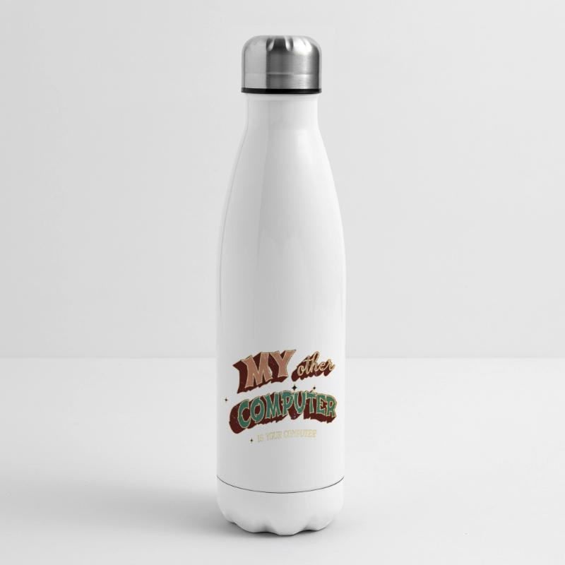 hacking coding hacking hack out glitch present Isolierflasche