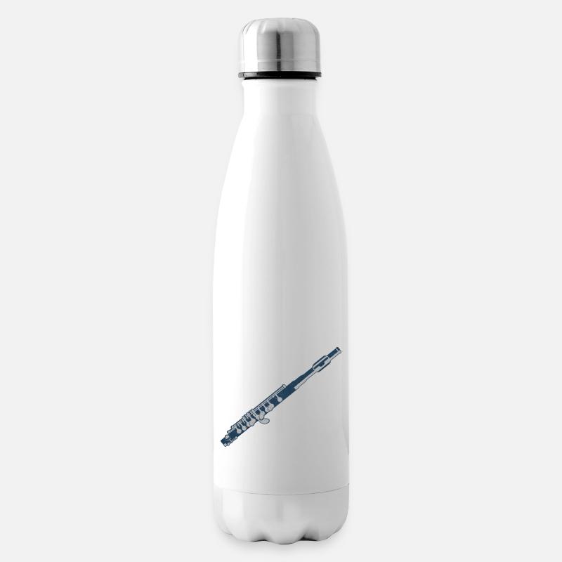 Flûte traversière - Bouteille isotherme - blanc