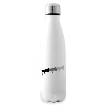Logo Megafon Propaganda Symbol - Insulated Water Bottle - white - Right