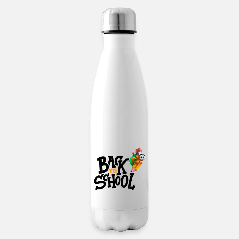 Back To School / Rentrée des Classes - Bouteille isotherme - blanc