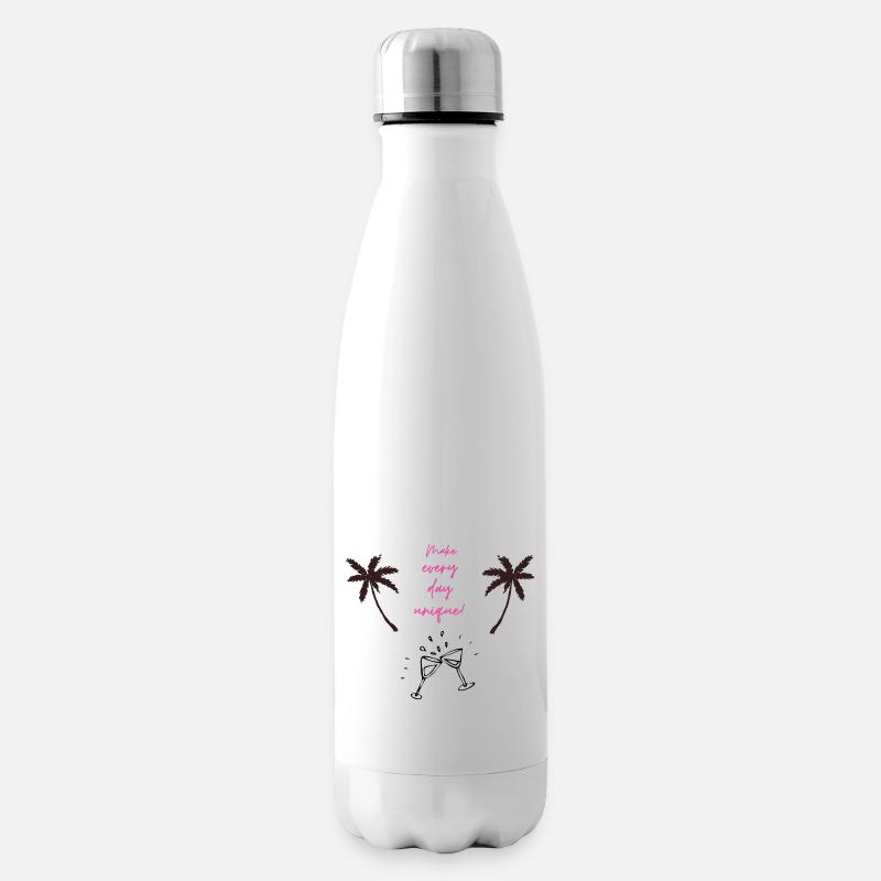 Make every day unique - Isolierflasche - Weiß