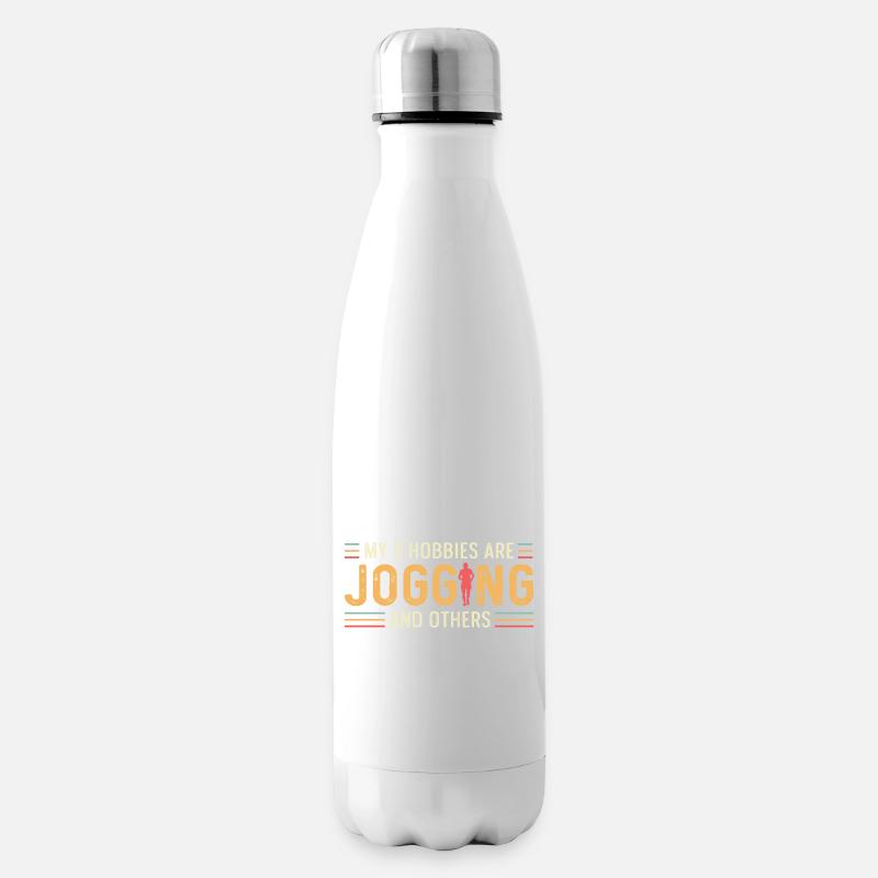 Joggen und andere Triathlet Geschenk - Isolierflasche - Weiß
