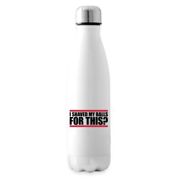 I shaved my balls - Insulated Water Bottle - white - Right