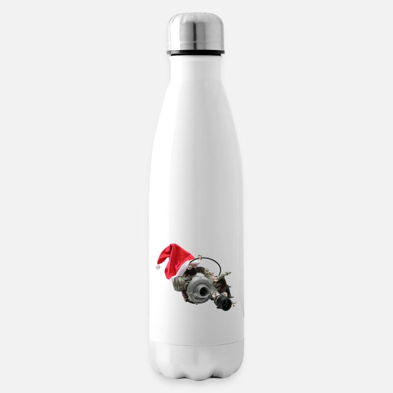 Es weihnachtet sehr: merry christmas boost - Isolierflasche - Weiß