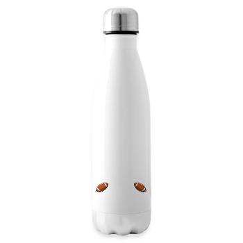 American Football Sunday Game Day Football Players - Insulated Water Bottle - white - Right