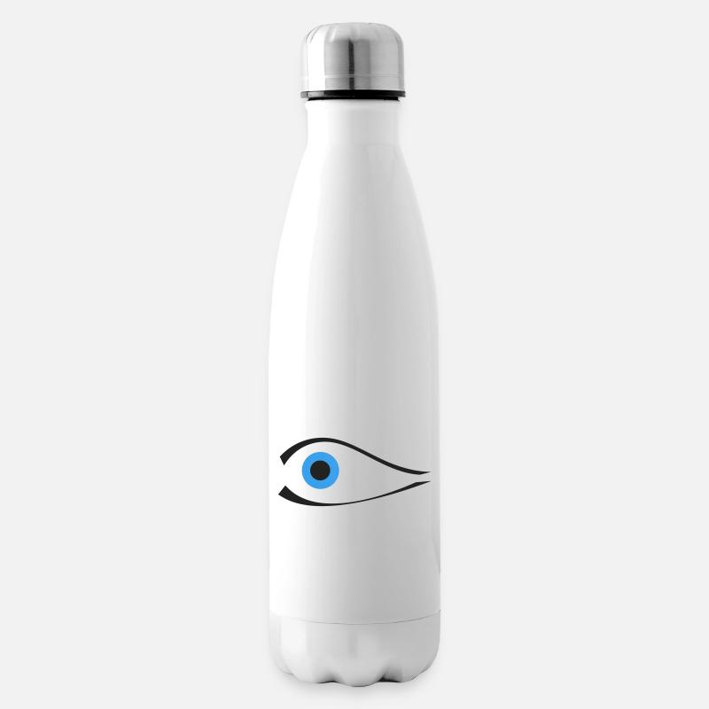 Das Auge kann dich sehen Farbe veränderbar - Isolierflasche - Weiß