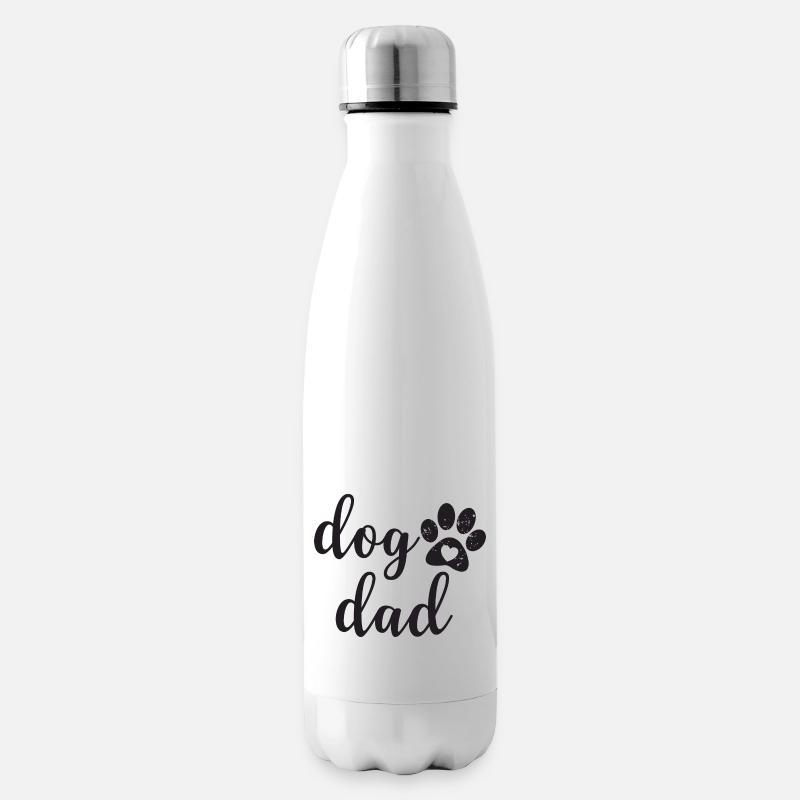Dog Dad - Isolierflasche - Weiß
