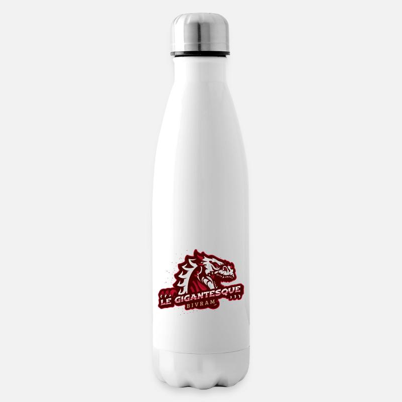 High-Designs logo d'un gigantesque dragon - Bouteille isotherme - blanc