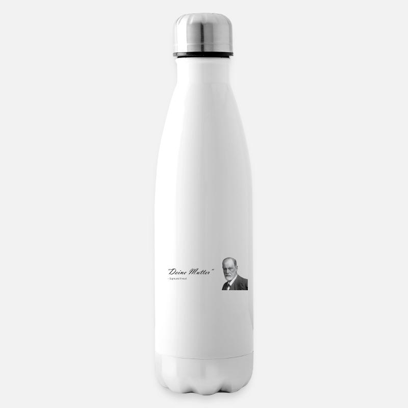 "Deine Mutter" Sigmund freund - Isolierflasche - Weiß