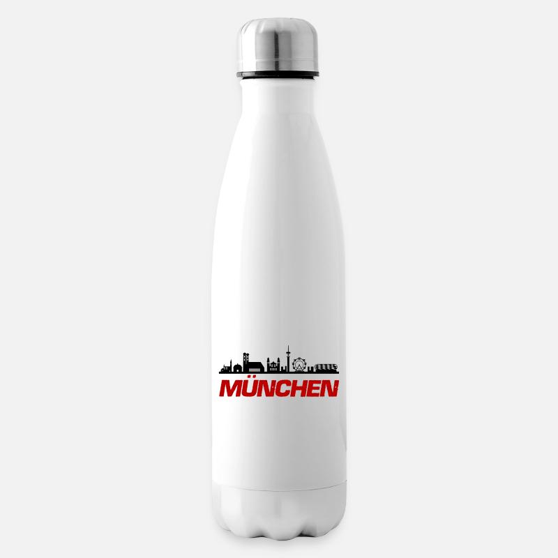 münchen skyline - Isolierflasche - Weiß