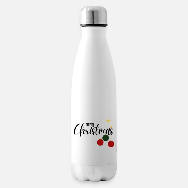 Merry Christmas - Isolierflasche - Weiß