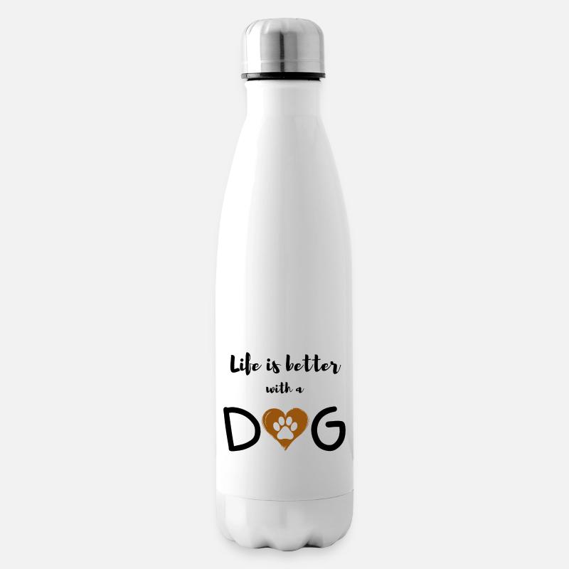 Ich liebe Hunde - Isolierflasche - Weiß