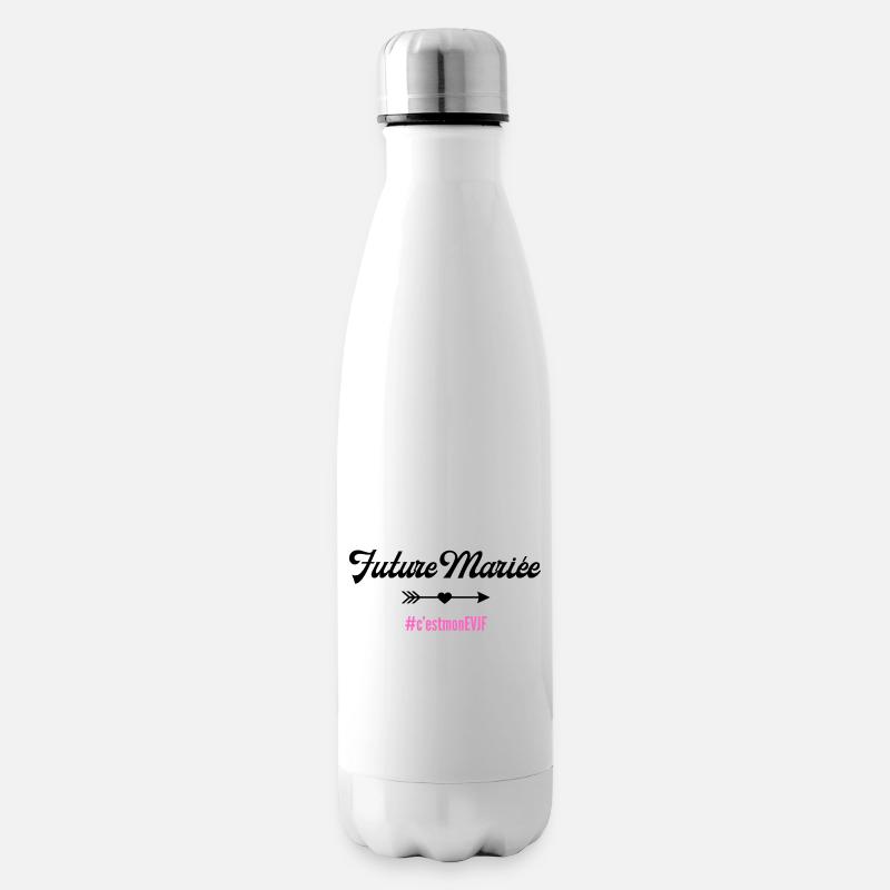 Bride-to-be - passendes T-Shirt - Isolierflasche - Weiß