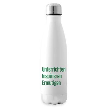 Unterrichten Inspirieren Ermutigen - Isolierflasche - Weiß - Rechts
