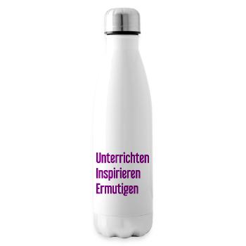 Unterrichten Inspirieren Ermutigen - Isolierflasche - Weiß - Rechts