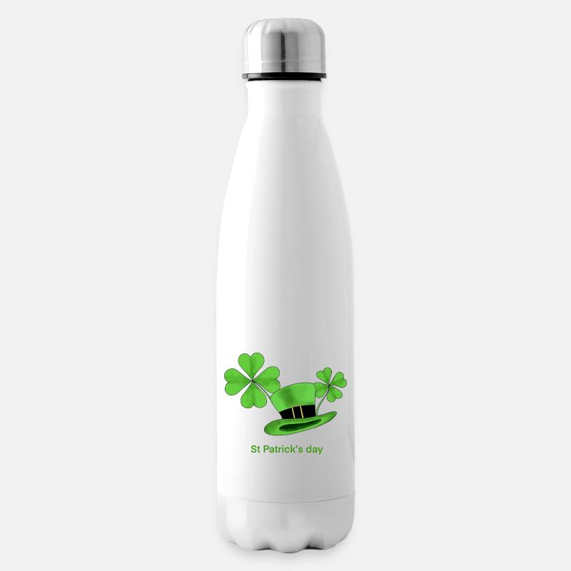 St Patrick.s day - Bouteille isotherme - blanc