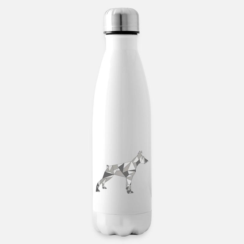 DOBERMAN GÉOMÉTRIQUE - Bouteille isotherme - blanc