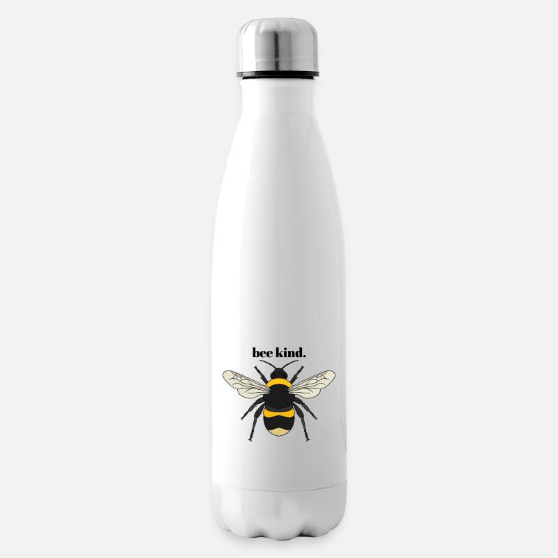 Bienenart Hummel - Isolierflasche - Weiß