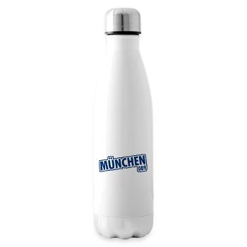 München - 089 - Bayern - Isar - bayrisch - Isolierflasche - Weiß - Rechts
