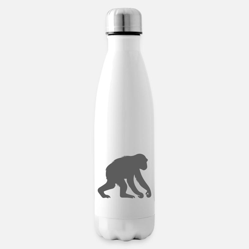 affe - Isolierflasche - Weiß