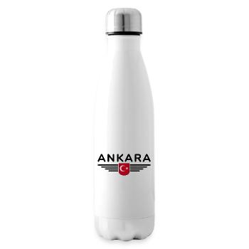 Turkey Ankara Türkiye Istanbul T Shirt Design - Insulated Water Bottle - white - Right