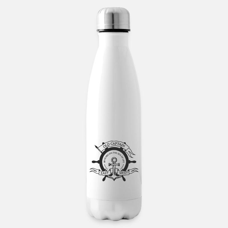 80 Jahre - Isolierflasche - Weiß