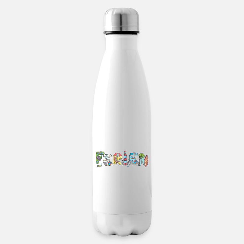 Ferien Urlaub - Isolierflasche - Weiß