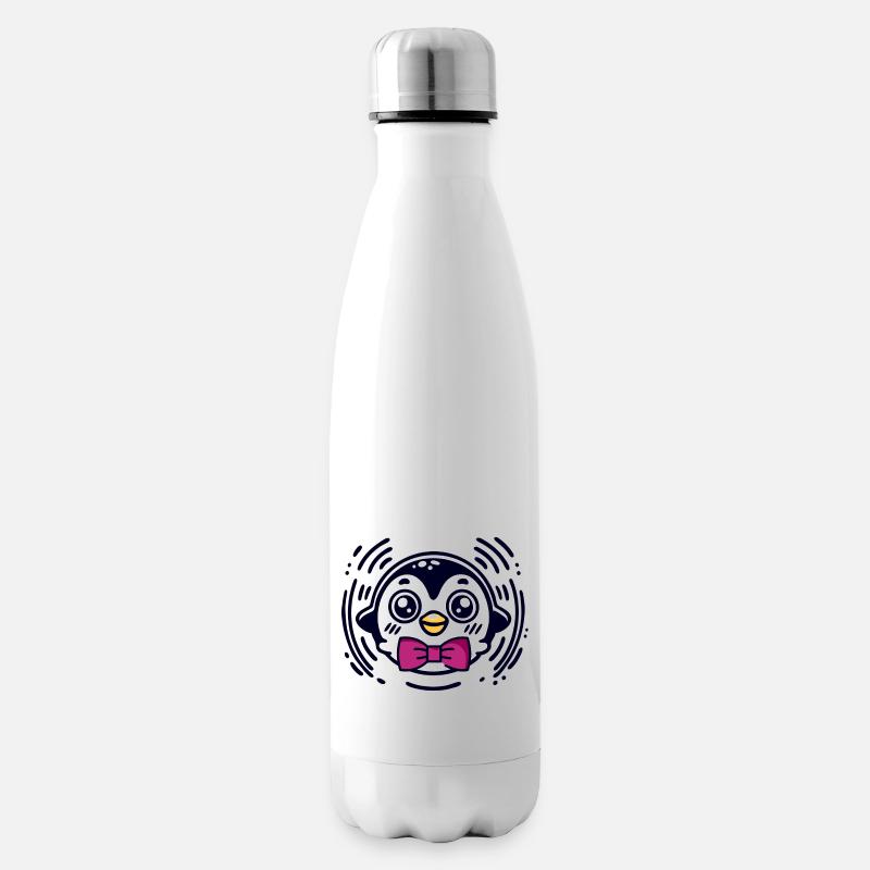 Hüpfpinguin NA304 - Isolierflasche - Weiß