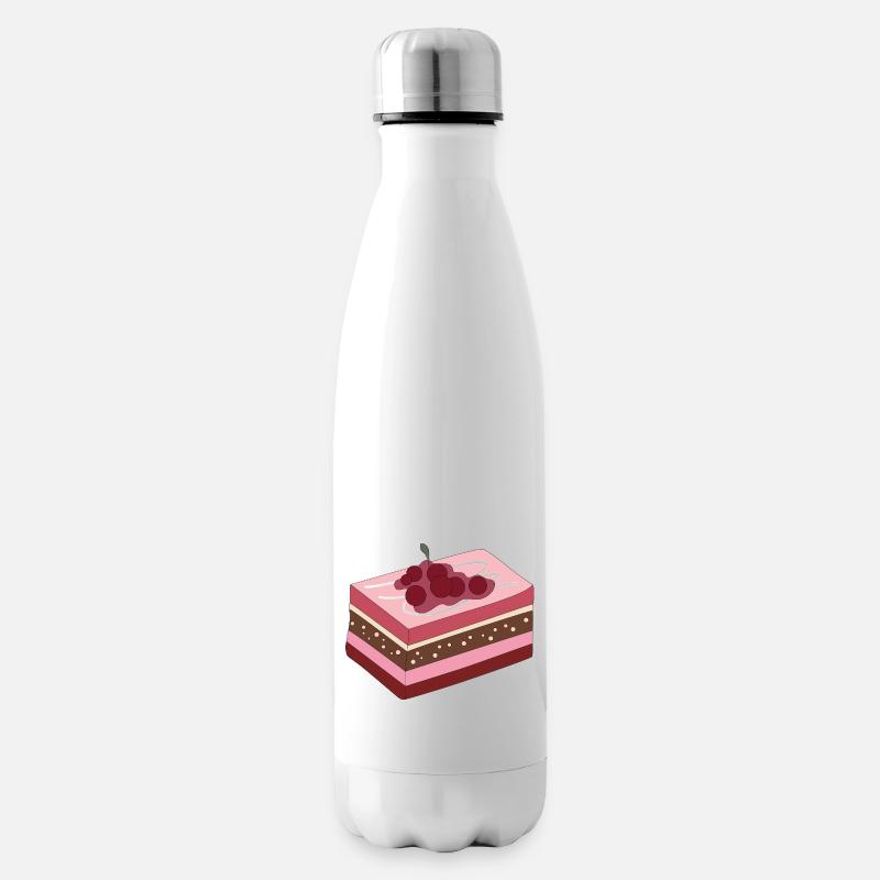 Sweets Kuchen - Isolierflasche - Weiß