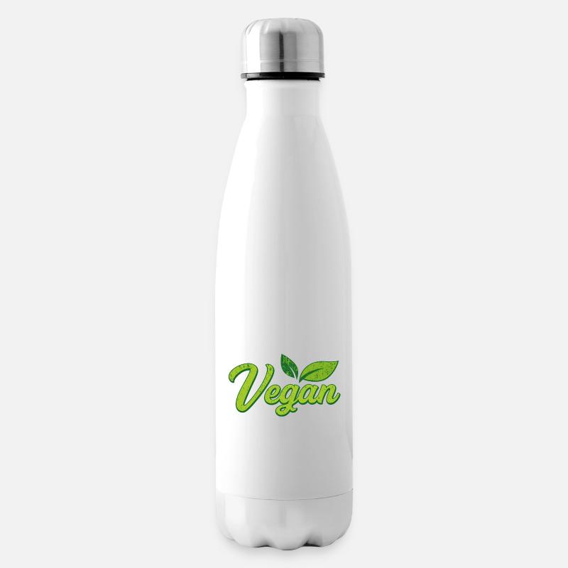 Vegan - Bouteille isotherme - blanc