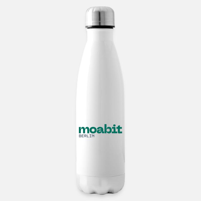 Moabit Berlin Schönes simples Design - Isolierflasche - Weiß