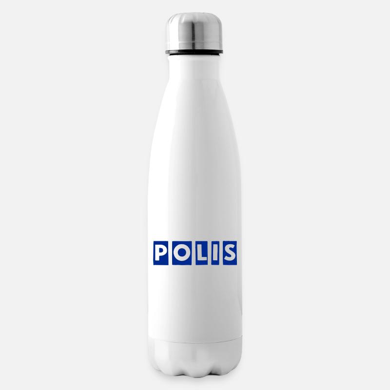 Polizei - Isolierflasche - Weiß
