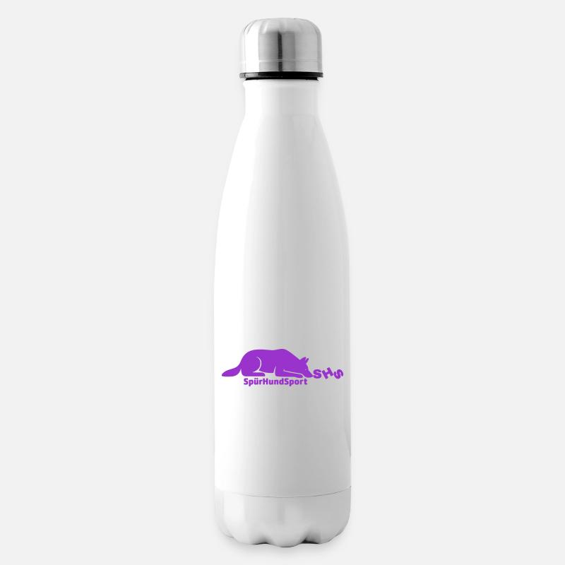 Logo SHS violet - Bouteille isotherme - blanc