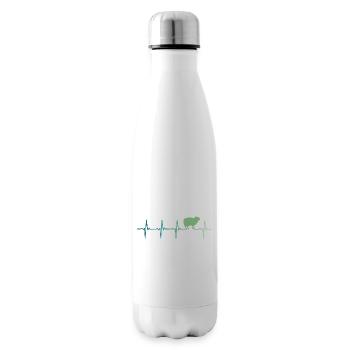 Sheep heartbeat Sheep Sheep - Insulated Water Bottle - white - Right