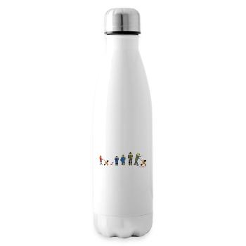 Vom Kinderwagen zum Feuerwehrmann - Isolierflasche - Weiß - Rechts
