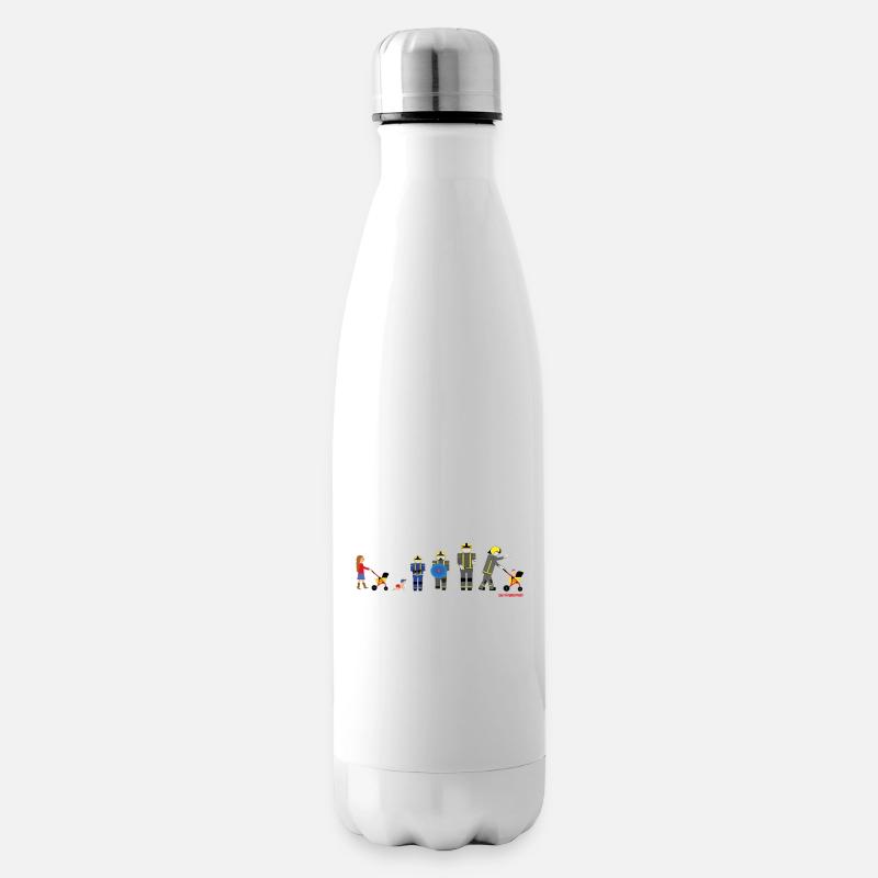 From pram to firefighter - Insulated Water Bottle - white