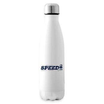 Speed Faultier Shirt, Retro, vintage Style - Isolierflasche - Weiß - Rechts