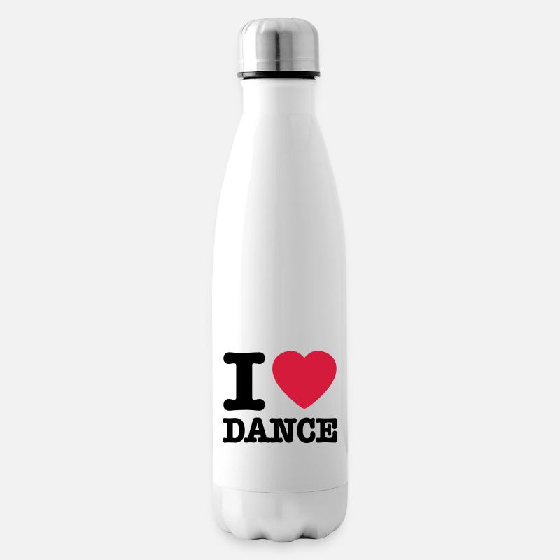 I love dance / I heart dance - Isolierflasche - Weiß