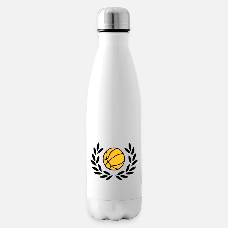 Basketball - Insulated Water Bottle - white