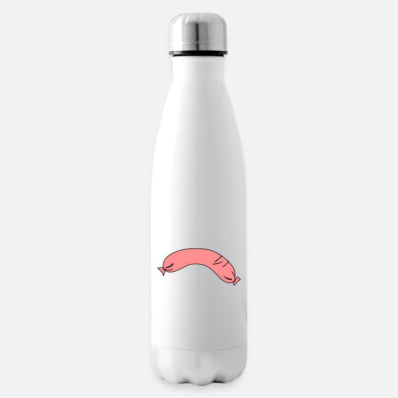 wurst - Isolierflasche - Weiß