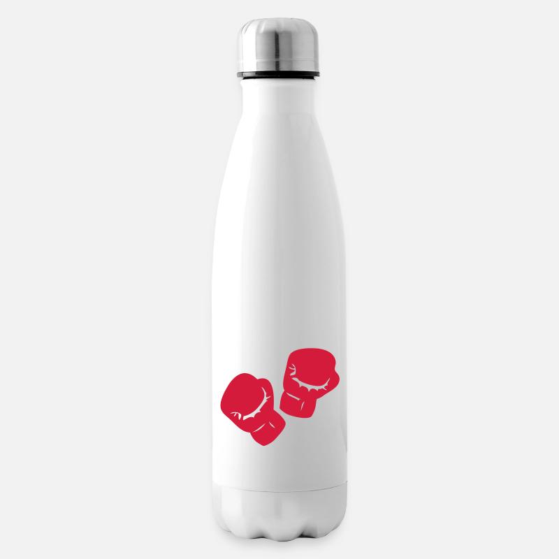 Boxen Boxhandschuh - Isolierflasche - Weiß